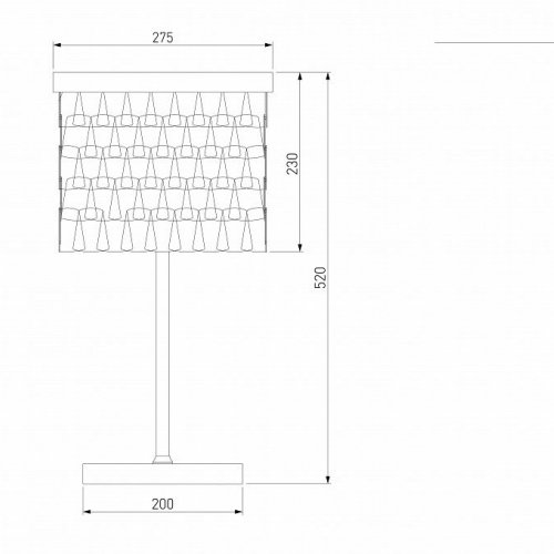 Интерьерная настольная лампа Bogates Corazza 01103/4