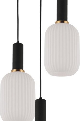 Подвесная люстра Lumina Deco Rico LDP 1218-3 WT+BK