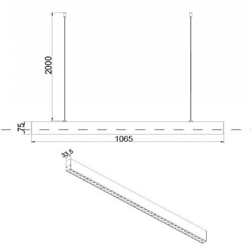 Подвесной светодиодный светильник Maytoni Vinder P050PL-L40B4K