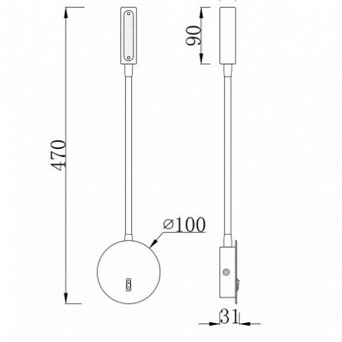 Бра Maytoni Stem C035WL-L3W3K