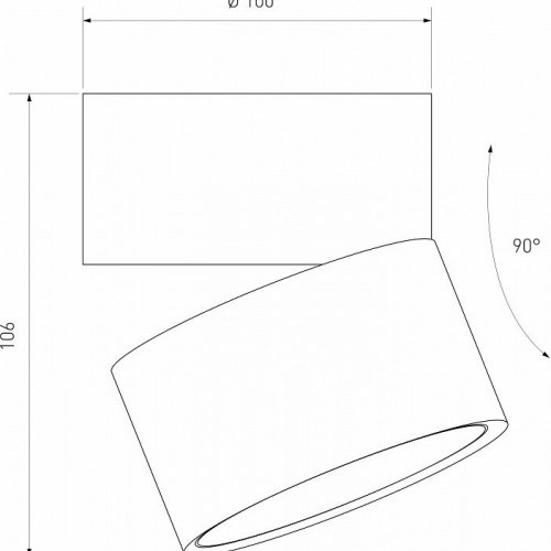 Накладной светильник Elektrostandard Klips a063936