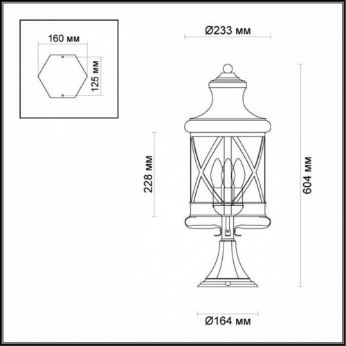 Уличный наземный Odeon Light Sation 4045/3B