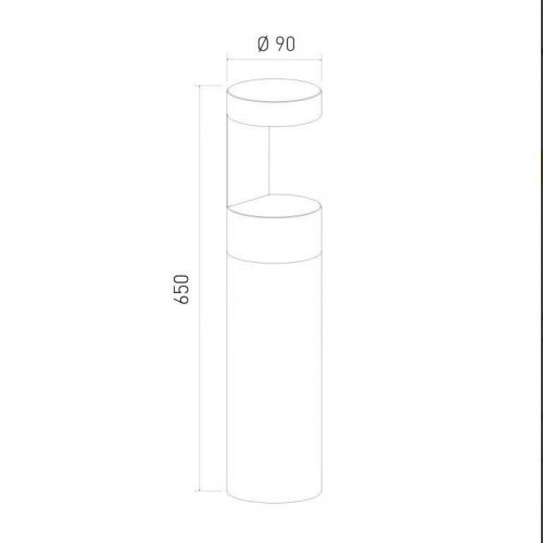 Уличный светодиодный светильник Elektrostandard Nimbus 35126/F серый a055642