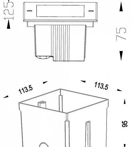 Встраиваемый светильник Deko-Light Square II WW 730248