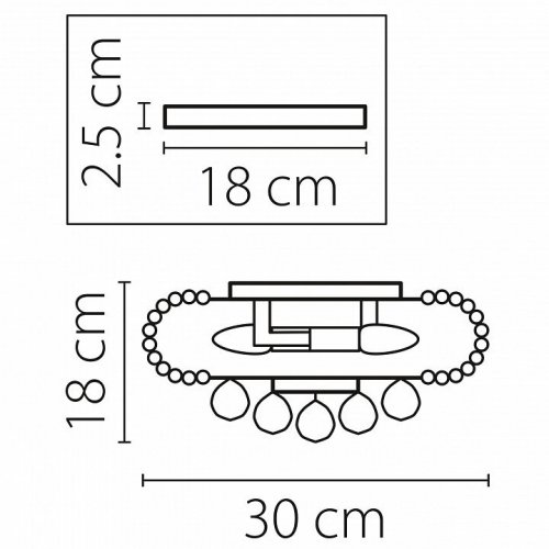 Потолочная люстра Osgona Monile 704034