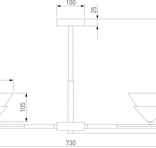 Потолочная люстра Eurosvet Rylee 70138/6 хром