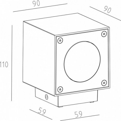 Уличный настенный светильник Deko-Light Cubodo B 730329