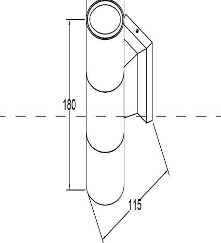 Уличный настенный светильник Maytoni Bowery O574WL-02B