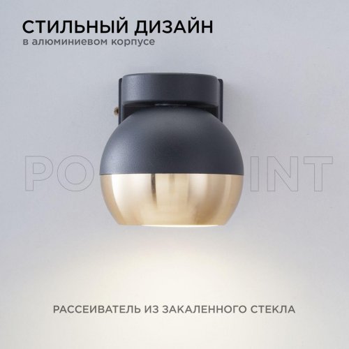 Уличный настенный светильник Apeyron Point 11-124