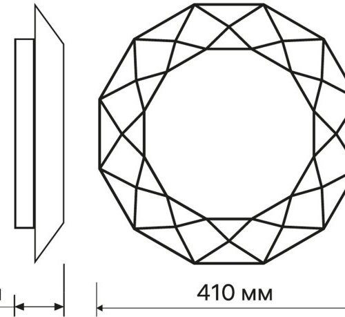 Потолочный светодиодный светильник Ritter Brilliance 52217 1