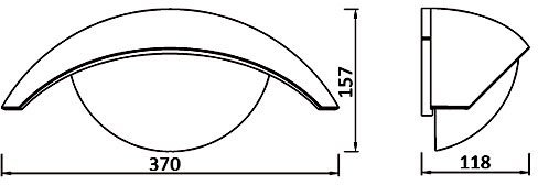 Настенный светильник уличный GEOMETRY 1853 Gr