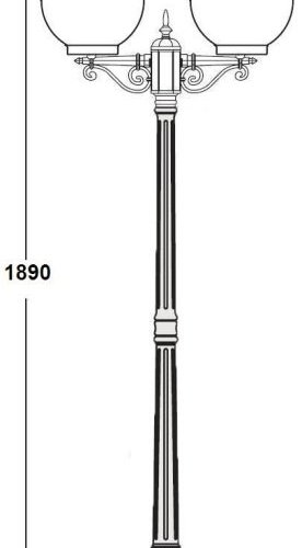 Наземный фонарь GLOBO L 88208LA Bl