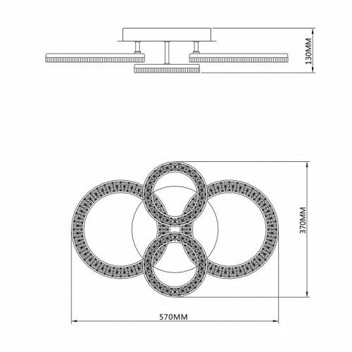 Потолочная светодиодная люстра Escada Alunit 10281/4LED