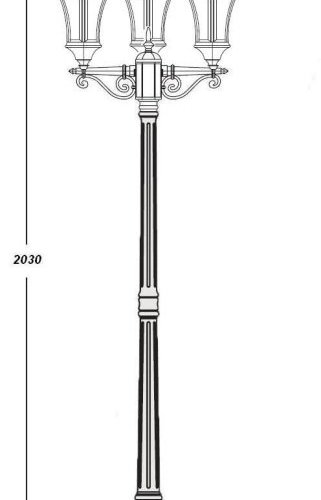 Наземный фонарь Oasis_Light ASTORIA 1 L 91308LB Bl