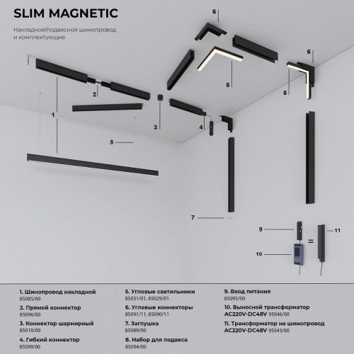 Встраиваемый светильник Elektrostandard Slim Magnetic a067375