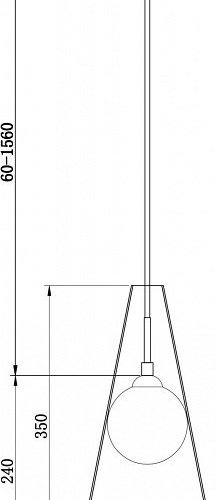 Подвесной светильник Toper FR5389PL-01BS