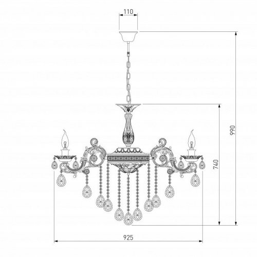 Подвесная люстра Bogate`s 283/10 Strotskis