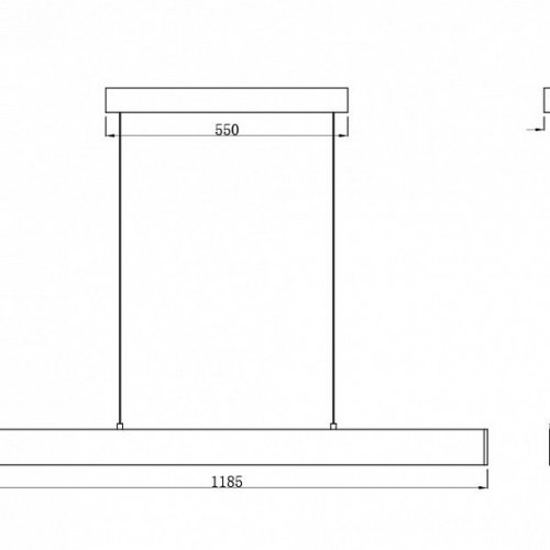 Подвесной светодиодный светильник Maytoni Step P010PL-L30G3K