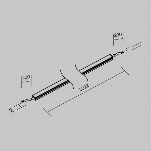 Встраиваемый светильник Maytoni Line Elasity O-TR001-LL-L20W3K