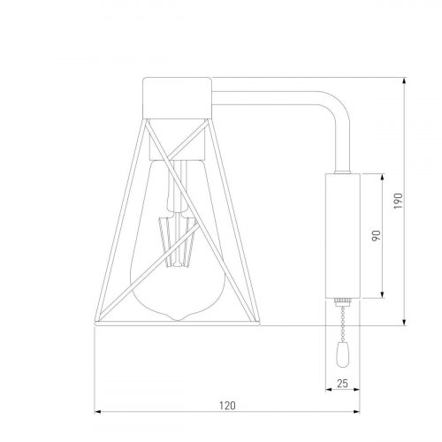 Бра Eurosvet Trappola 70107/1 черный