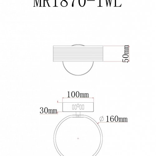 Настенный светильник Vinsent MR1870-1WL