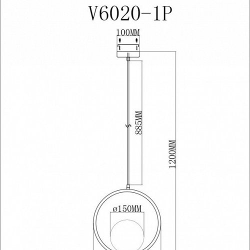 Подвесной светильник Moderli Barocco V6020-1P