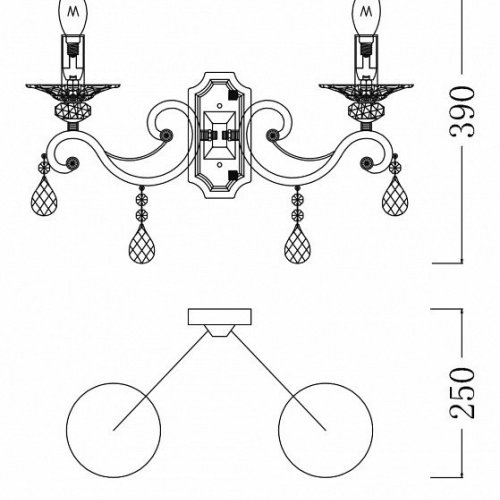 Бра Maytoni Grace ARM247-02-G