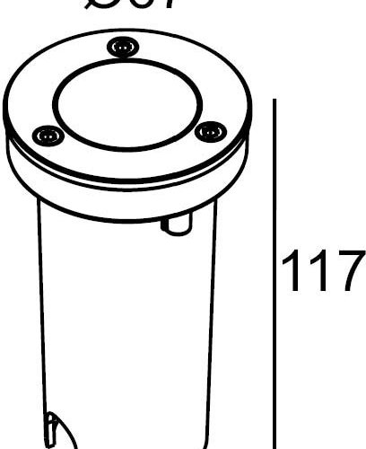 Встраиваемый светильник уличный ВСТРАИВАЕМЫЕ СВЕТИЛЬНИКИ W77263 SS