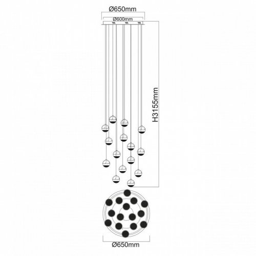 Подвесной светильник MW-Light Капелия 730010315