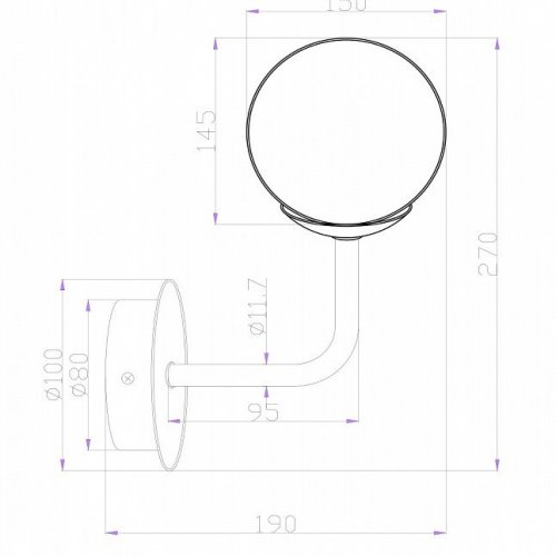 Бра Maytoni Modern MOD221-WL-01-N