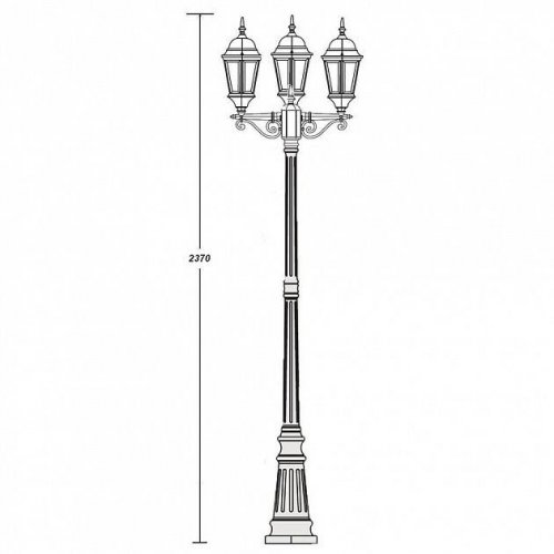 Наземный фонарь Oasis Light 91409L B Bl