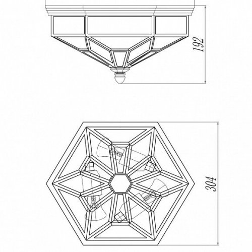 Потолочный светильник Maytoni Zeil H356-CL-03-BZ