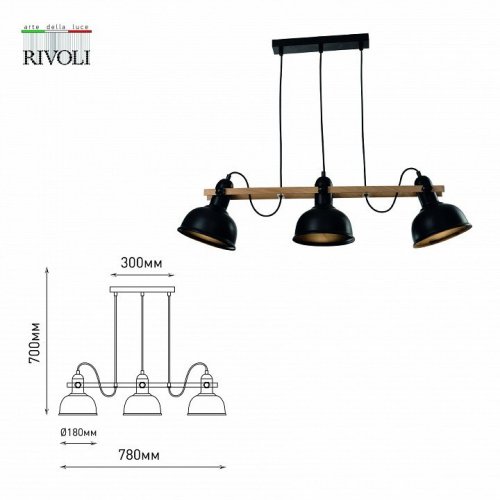 Подвесная люстра Rivoli Nathalie 4021-213 Б0050324