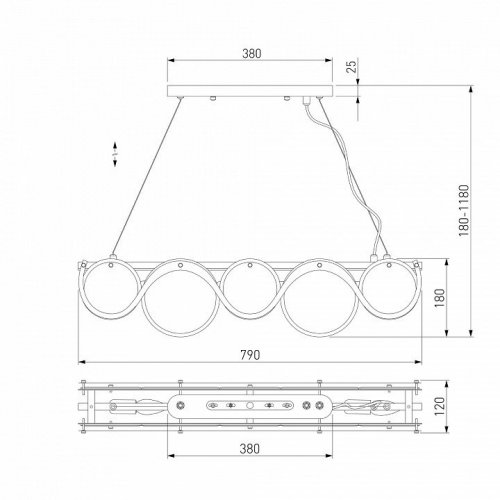 Подвесная люстра Bogates Galicia 353/4 Smart