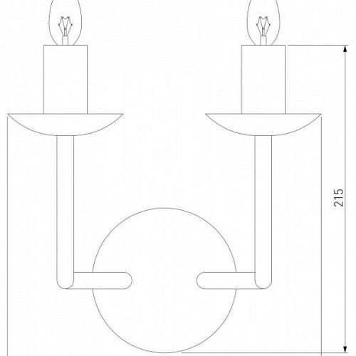 Бра Eurosvet Cariso 60150/2 хром