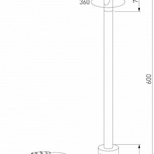 Наземный низкий светильник Elektrostandard Latent a066695