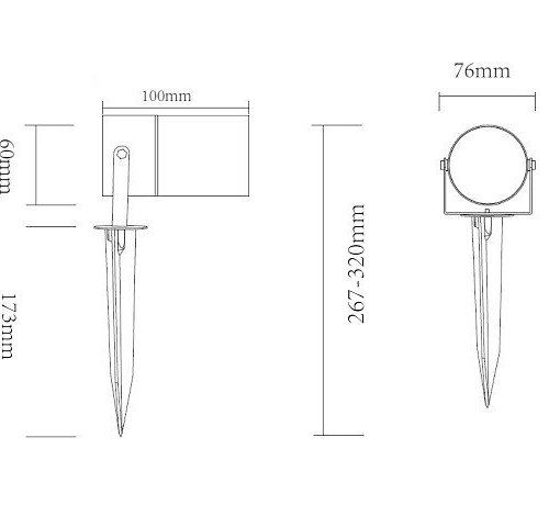 Ландшафтный светильник Maytoni Scope O025FL-01B