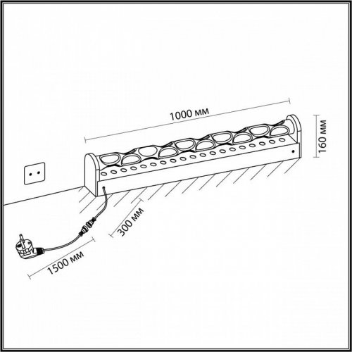 Наземный низкий светильник Odeon Light Waterfall 7027/72FL