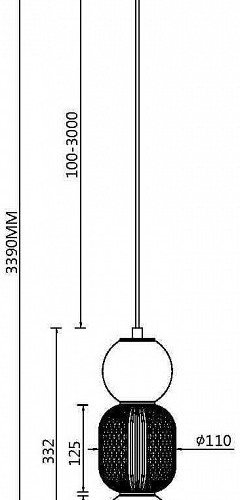 Подвесной светильник Drop MOD273PL-L16G3K