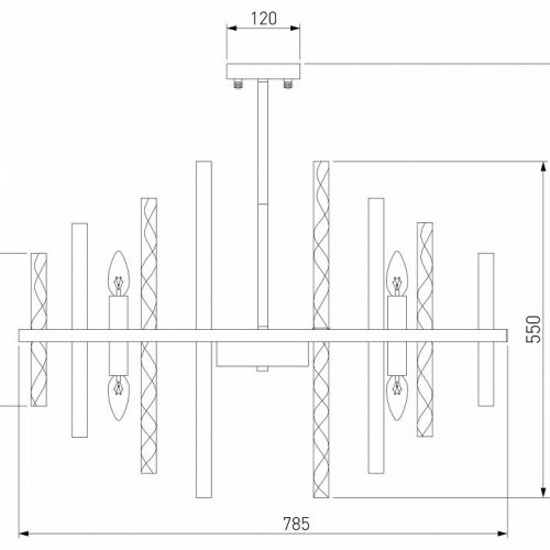 Подвесная люстра Bogates Hollis 367/12 Smart