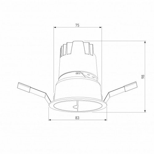 Встраиваемый светильник Elektrostandard Inline a064611