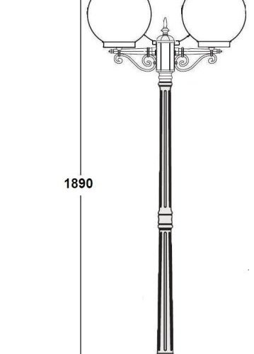 Наземный фонарь Oasis_Light GLOBO L 88208LB Bl