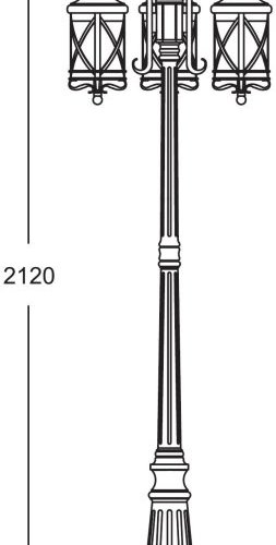 Наземный фонарь LUCERNA 84809B/18 Bl