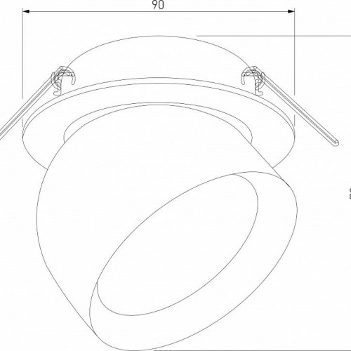 Встраиваемый светильник Elektrostandard Uno a065454