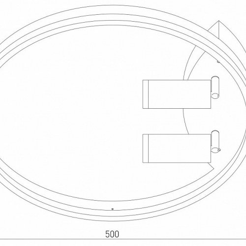 Накладной светильник Eurosvet Luminari 90247/3 черный/золото Smart