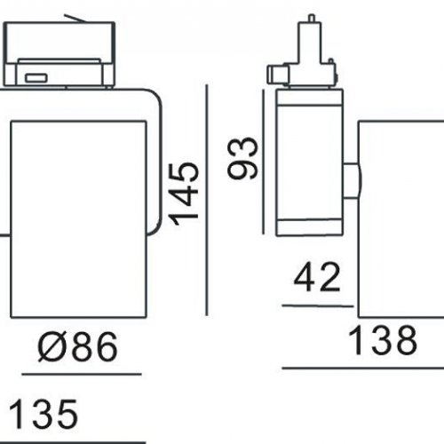 Трековый светильник Deko-Light Nihal 707057