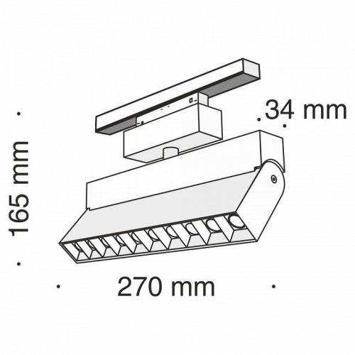 Трековый светильник Maytoni Track lamps TR015-2-20W3K-B