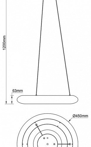 Подвесной светильник Escada Soft 10258/1LED