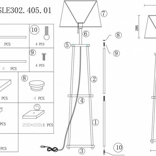 Торшер ST Luce Menola SLE302.405.01