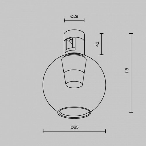 Накладной светильник Maytoni Bubble TR148-1-3W3K-BS